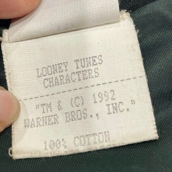 Y2K 90’s TOO CUTE LOONEY TUNES BLAZER VEST TASMANIAN DEVIL SZ S AESTHETIC ICONIC - Picture 5 of 16